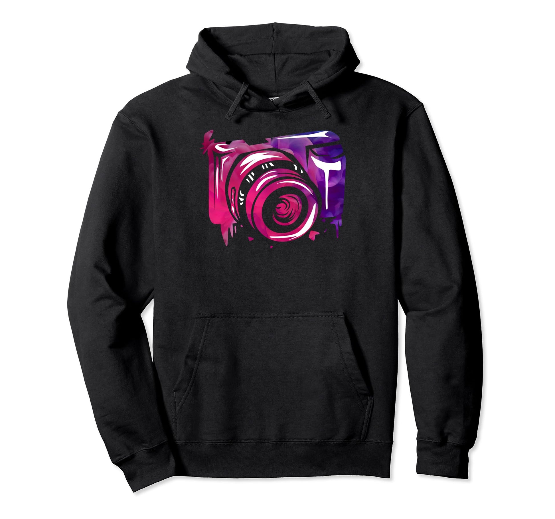 Watercolor Camera Photography Image Hoodie - Novelty Apparel Men Women - T-Shirt, Sweatshirt, Hoodie