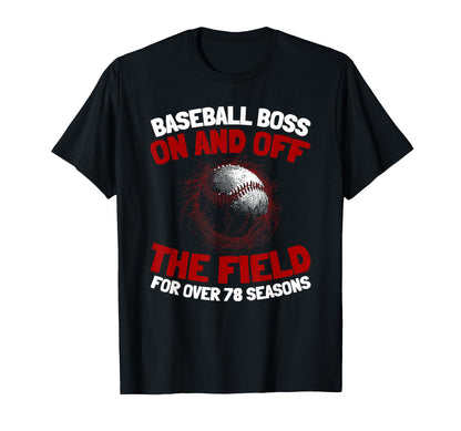 78Th Birthday Team Sport Baseball T-Shirt - Aesthetic Graphic Unisex - T-Shirt, Sweatshirt, Hoodie