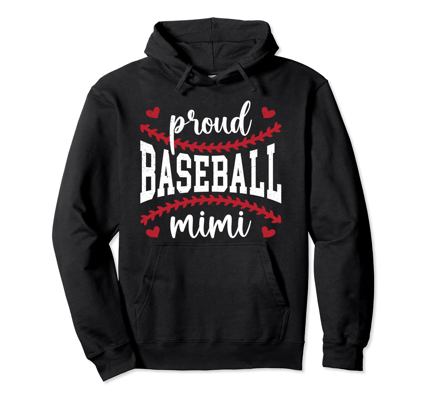Proud Baseball Mimi Grandma Mimi Hoodie - Custom Art Print Men Women - T-Shirt, Sweatshirt, Hoodie
