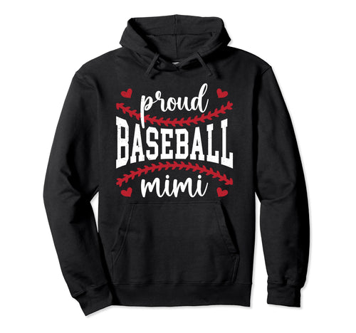 Proud Baseball Mimi Grandma Mimi Hoodie - Custom Art Print Men Women - T-Shirt, Sweatshirt, Hoodie
