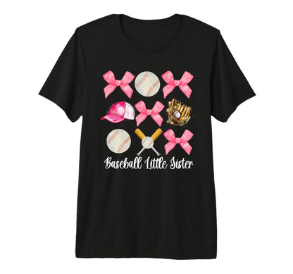 Baseball Little Sister Baseball Player T-Shirt - Unique Graphic Men Women - T-Shirt, Sweatshirt, Hoodie