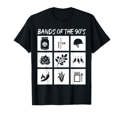 Bands 90S Rock Music Lover Heavy T-Shirt - Minimalist Print for Adults - T-Shirt, Sweatshirt, Hoodie