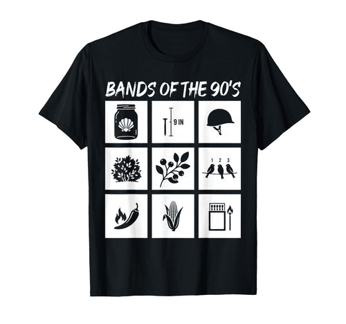 Bands 90S Rock Music Lover Heavy T-Shirt - Minimalist Print for Adults - T-Shirt, Sweatshirt, Hoodie