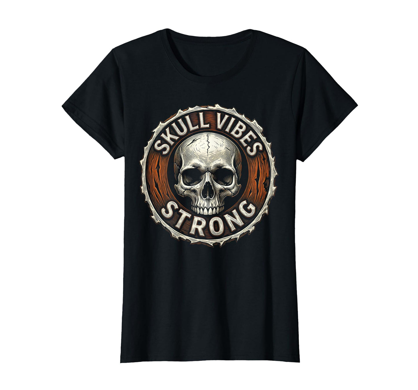 Skull Vibes Strong Bold Skull T-Shirt - Graphic Print for Adults - T-Shirt, Sweatshirt, Hoodie