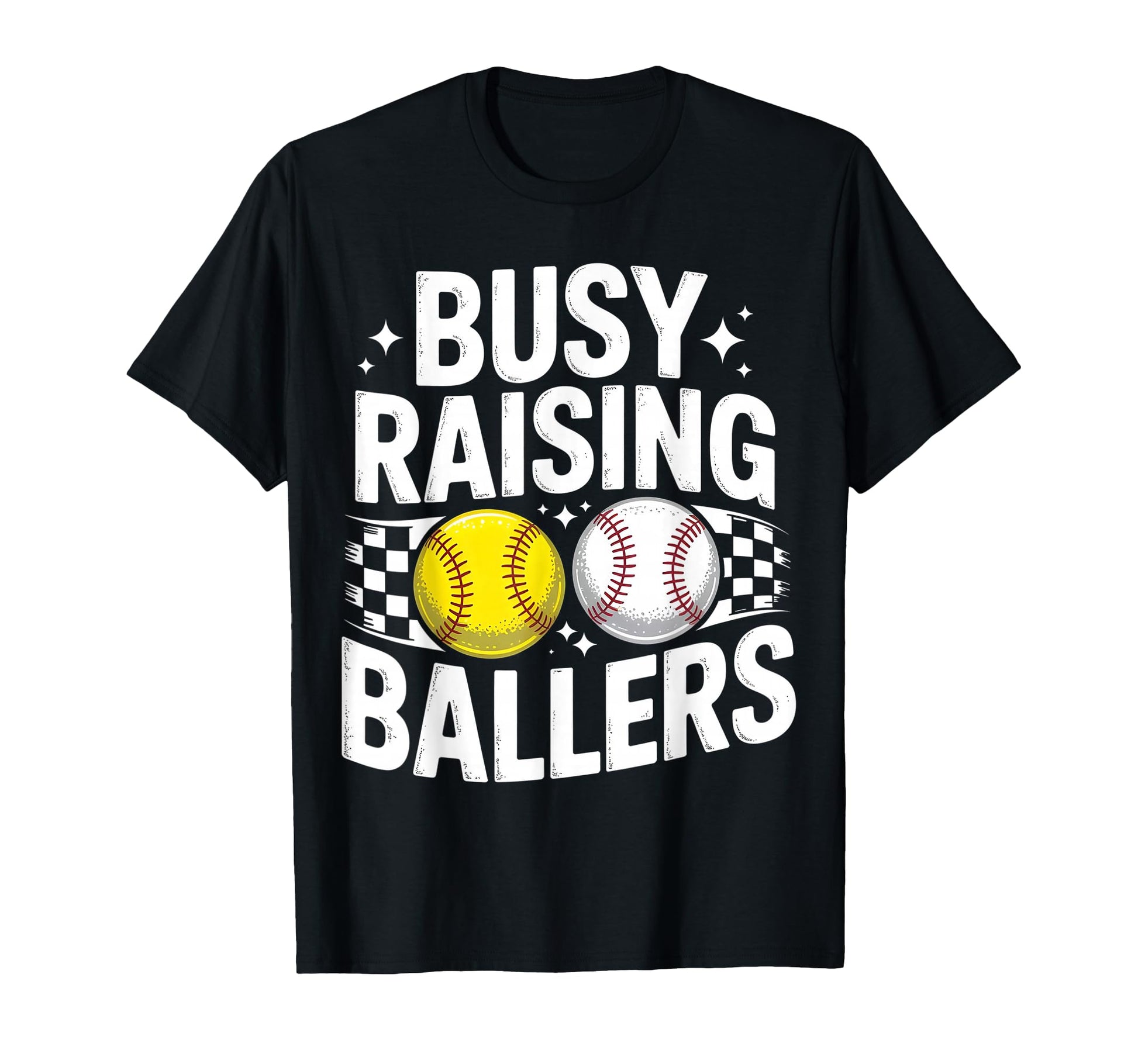 Busy Raising Ballers Moms Baseball T-Shirt - Graphic Print Men Women - T-Shirt, Sweatshirt, Hoodie