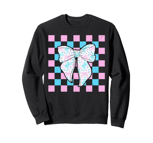 Coquette Bow Gaming Mothers Day Sweatshirt - Fun Novelty Design Unisex - T-Shirt, Sweatshirt, Hoodie