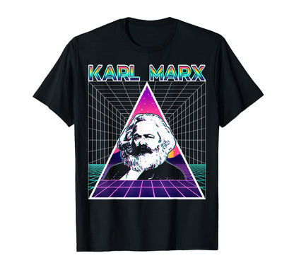 Karl Marx Communism Communist Vaporwave T-Shirt - Trendy Graphic Unisex - T-Shirt, Sweatshirt, Hoodie