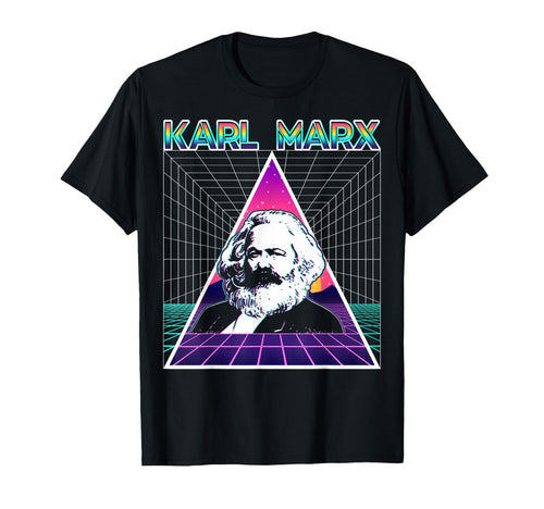 Karl Marx Communism Communist Vaporwave T-Shirt - Trendy Graphic Unisex - T-Shirt, Sweatshirt, Hoodie