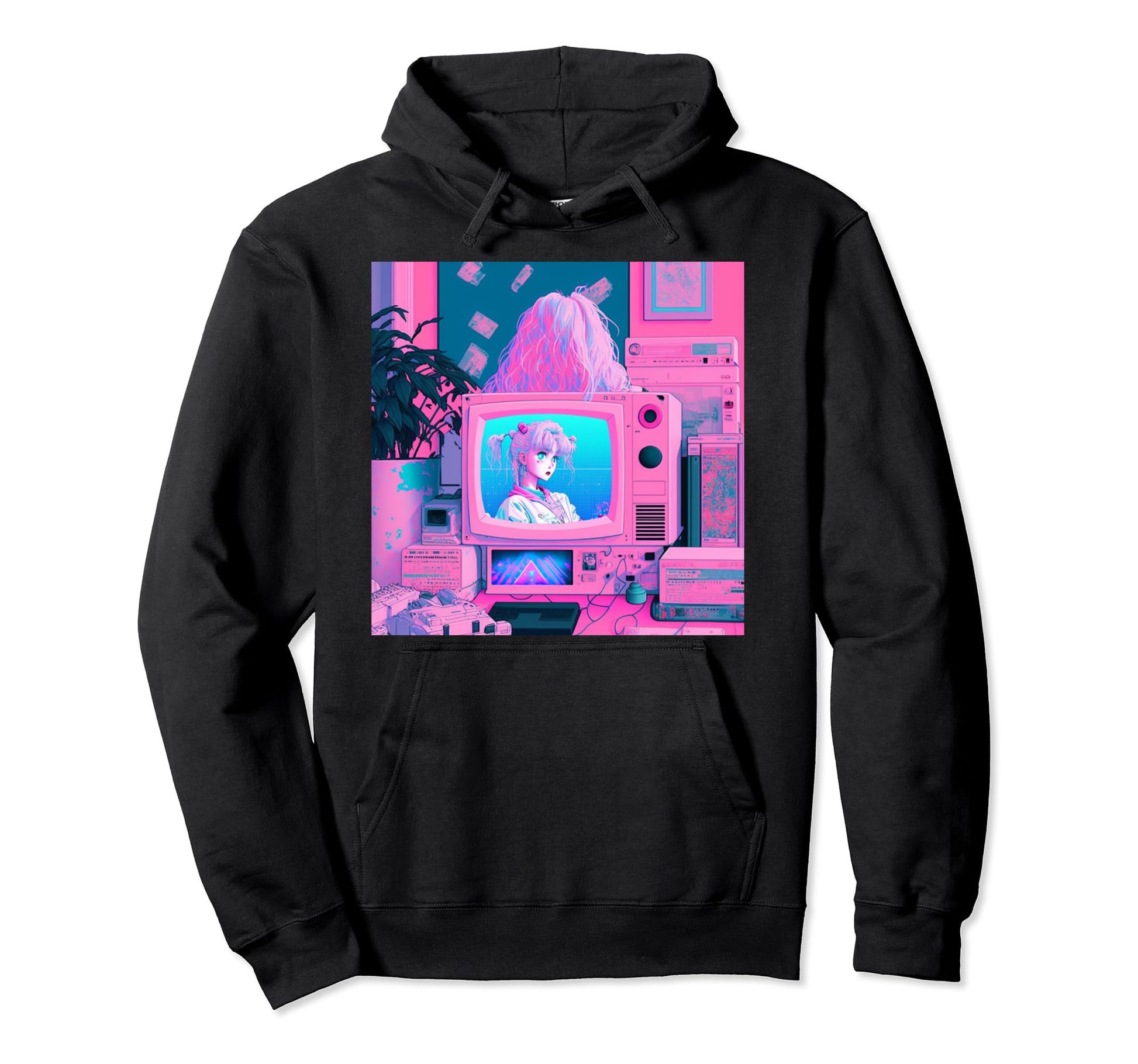 Vaporwave Aesthetic 90S Egirl Japanese Hoodie - Novelty Apparel Men Women - T-Shirt, Sweatshirt, Hoodie