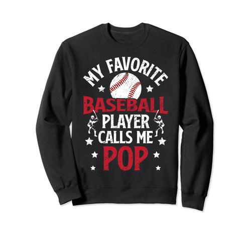 My Favorite Baseball Player Pop Sweatshirt - Minimalist Print Unisex - T-Shirt, Sweatshirt, Hoodie