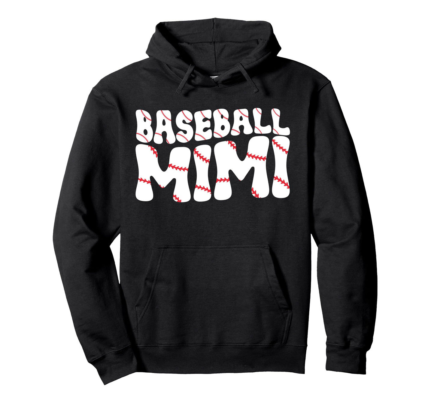 Baseball Mimi Grandma Groovy Baseball Hoodie - Novelty Apparel Men Women - T-Shirt, Sweatshirt, Hoodie