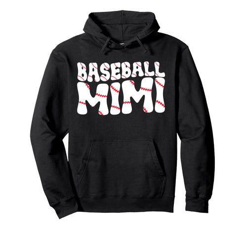 Baseball Mimi Grandma Groovy Baseball Hoodie - Novelty Apparel Men Women - T-Shirt, Sweatshirt, Hoodie
