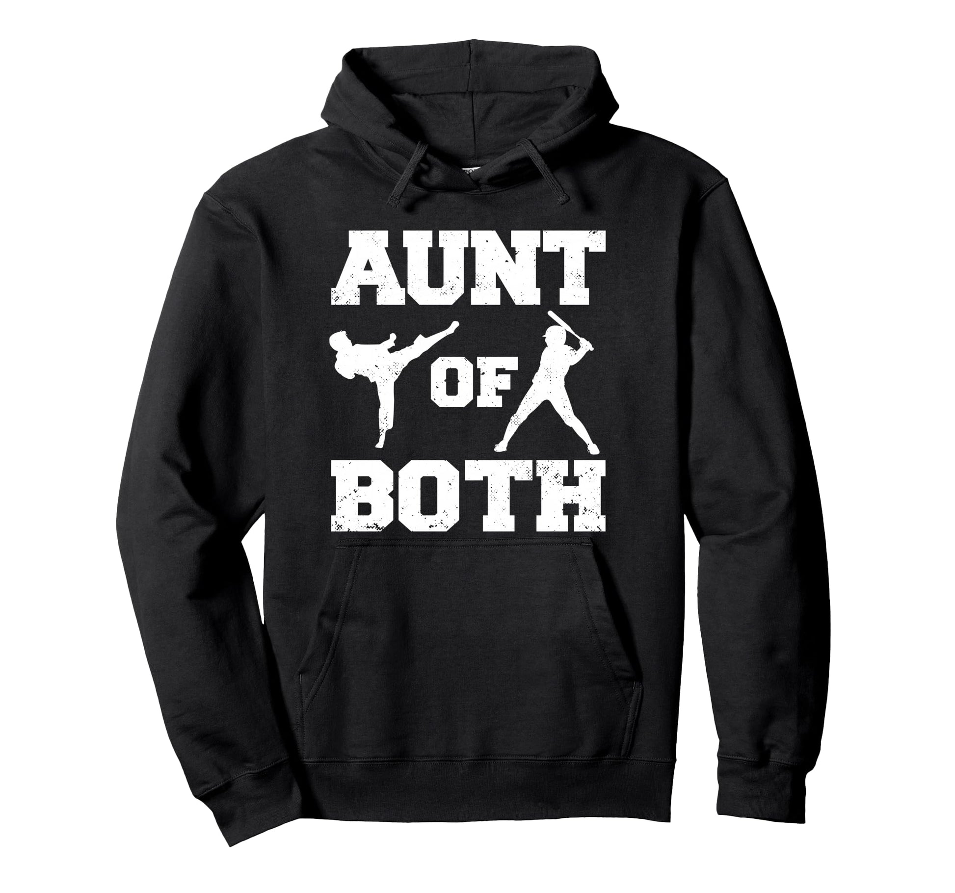 Aunt Both Taekwondo And Baseball Hoodie - Streetwear Style for Adults - T-Shirt, Sweatshirt, Hoodie