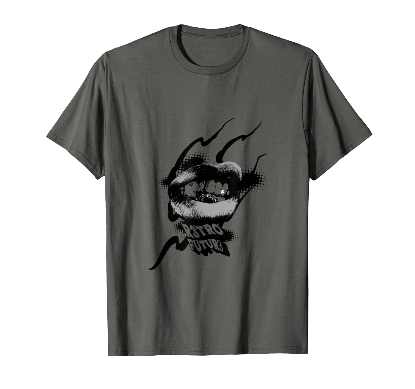 Future Y2K Grunge Aesthetic Mouth T-Shirt - Graphic Print Men Women - T-Shirt, Sweatshirt, Hoodie