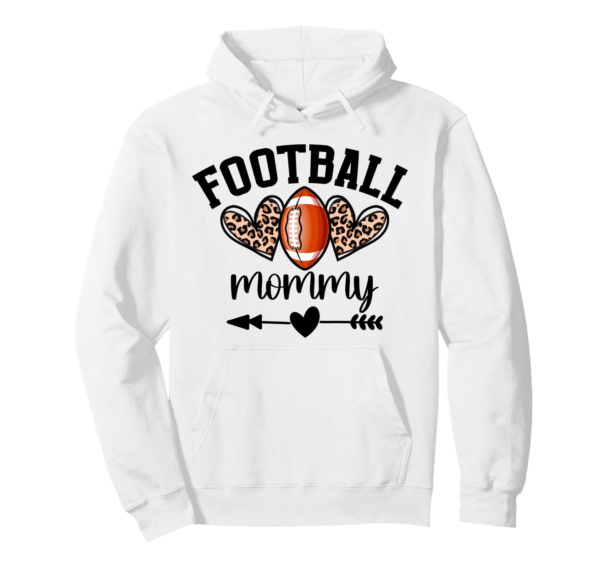 Football Mom Womens Football Mom Game Hoodie - Trendy Graphic for Adults - T-Shirt, Sweatshirt, Hoodie