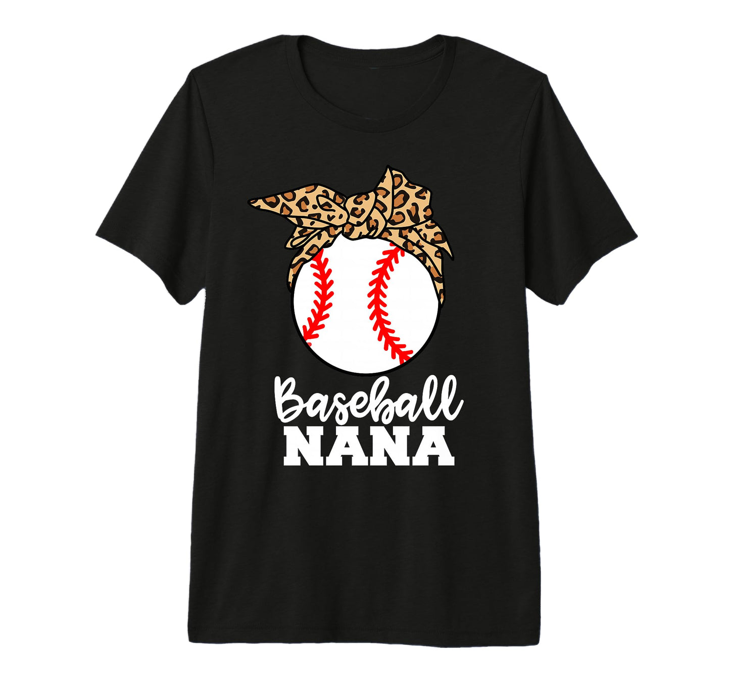 Baseball Nana Funny Leopard Nana Tri Blend T-Shirt - Trendy Graphic Unisex - T-Shirt, Sweatshirt, Hoodie