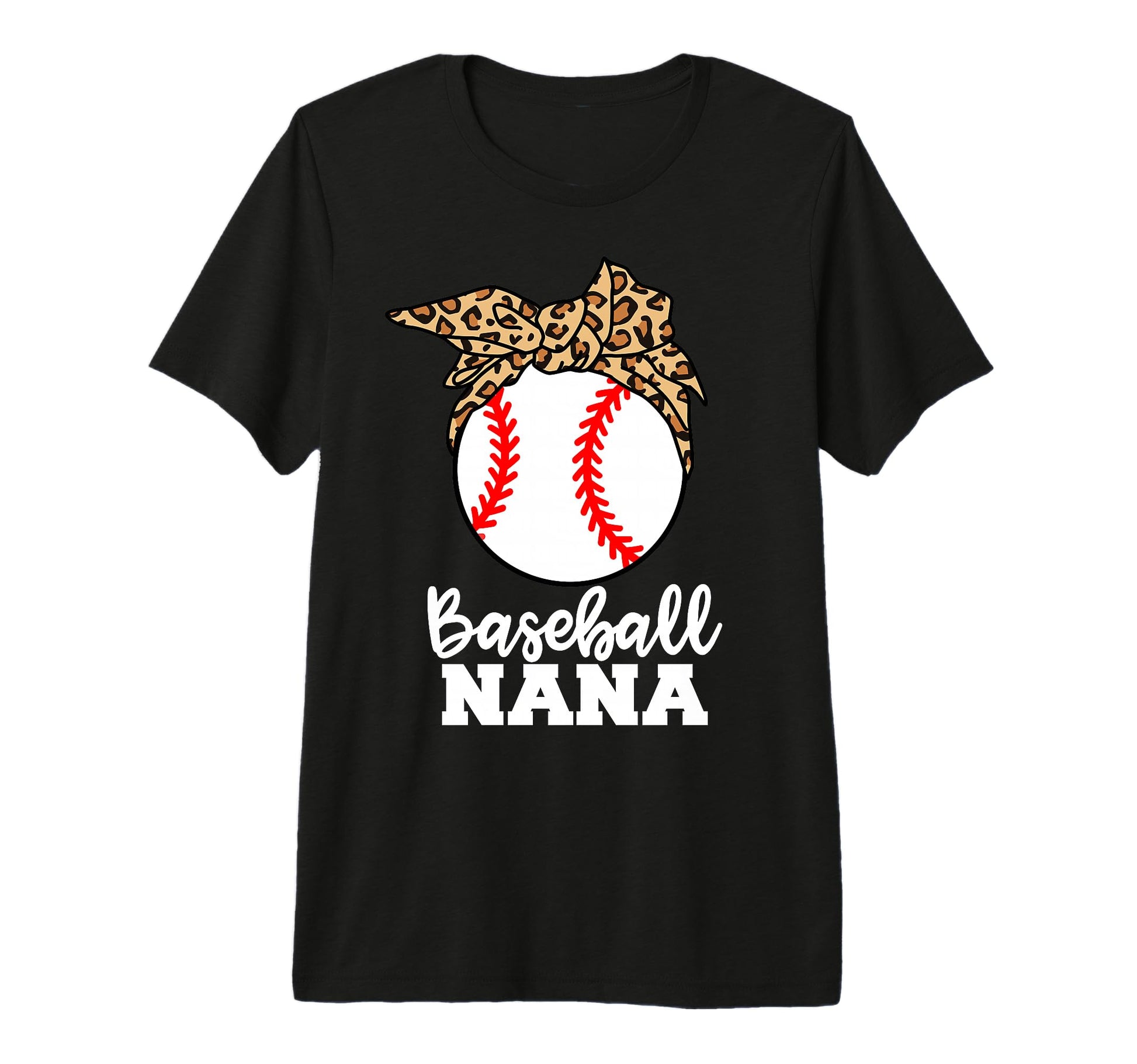Baseball Nana Funny Leopard Nana Tri Blend T-Shirt - Trendy Graphic Unisex - T-Shirt, Sweatshirt, Hoodie