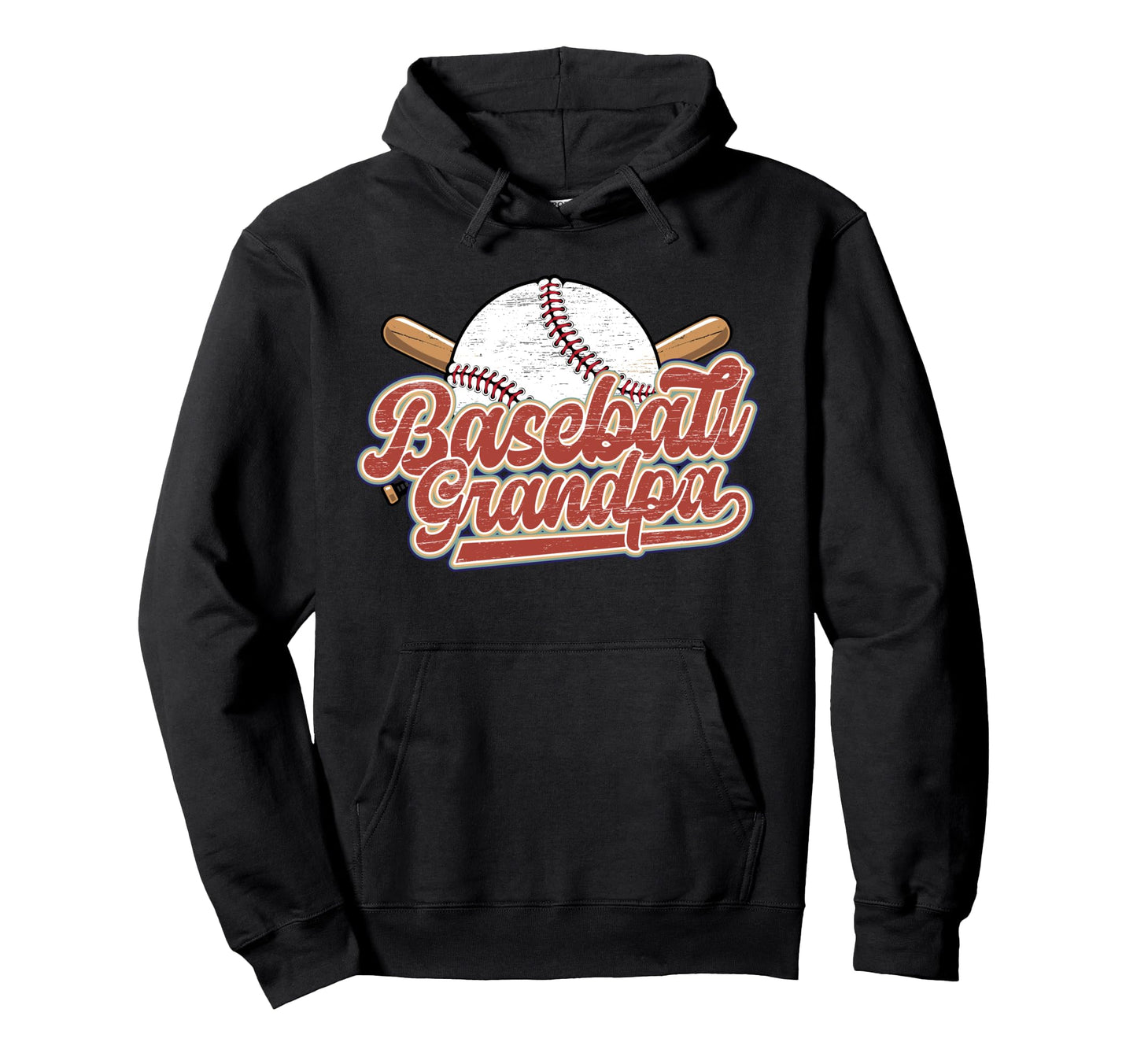 Baseball Grandpa Baseball Player Hoodie - Graphic Print Men Women - T-Shirt, Sweatshirt, Hoodie