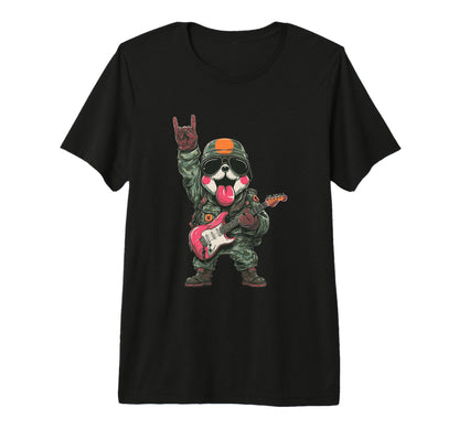 Funny Rock Dog Military Dog T-Shirt - Aesthetic Graphic Men Women - T-Shirt, Sweatshirt, Hoodie