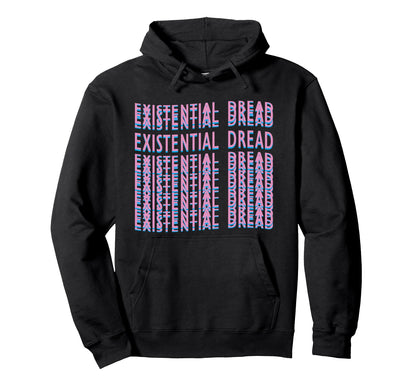 Existential Dread Retrowave Aesthetic Hoodie - Custom Art Print for Adults - T-Shirt, Sweatshirt, Hoodie