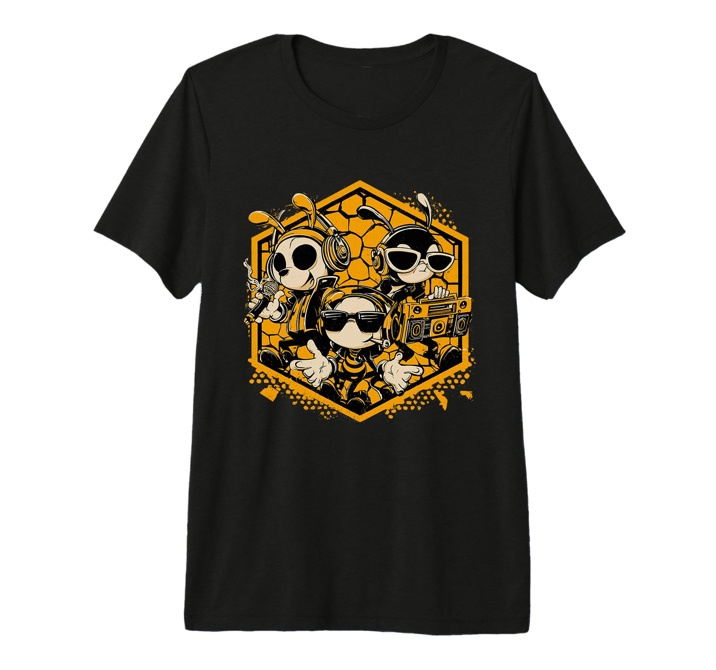 Bees Hip Hop Dance Crew Old School T-Shirt - Minimalist Print Men Women - T-Shirt, Sweatshirt, Hoodie