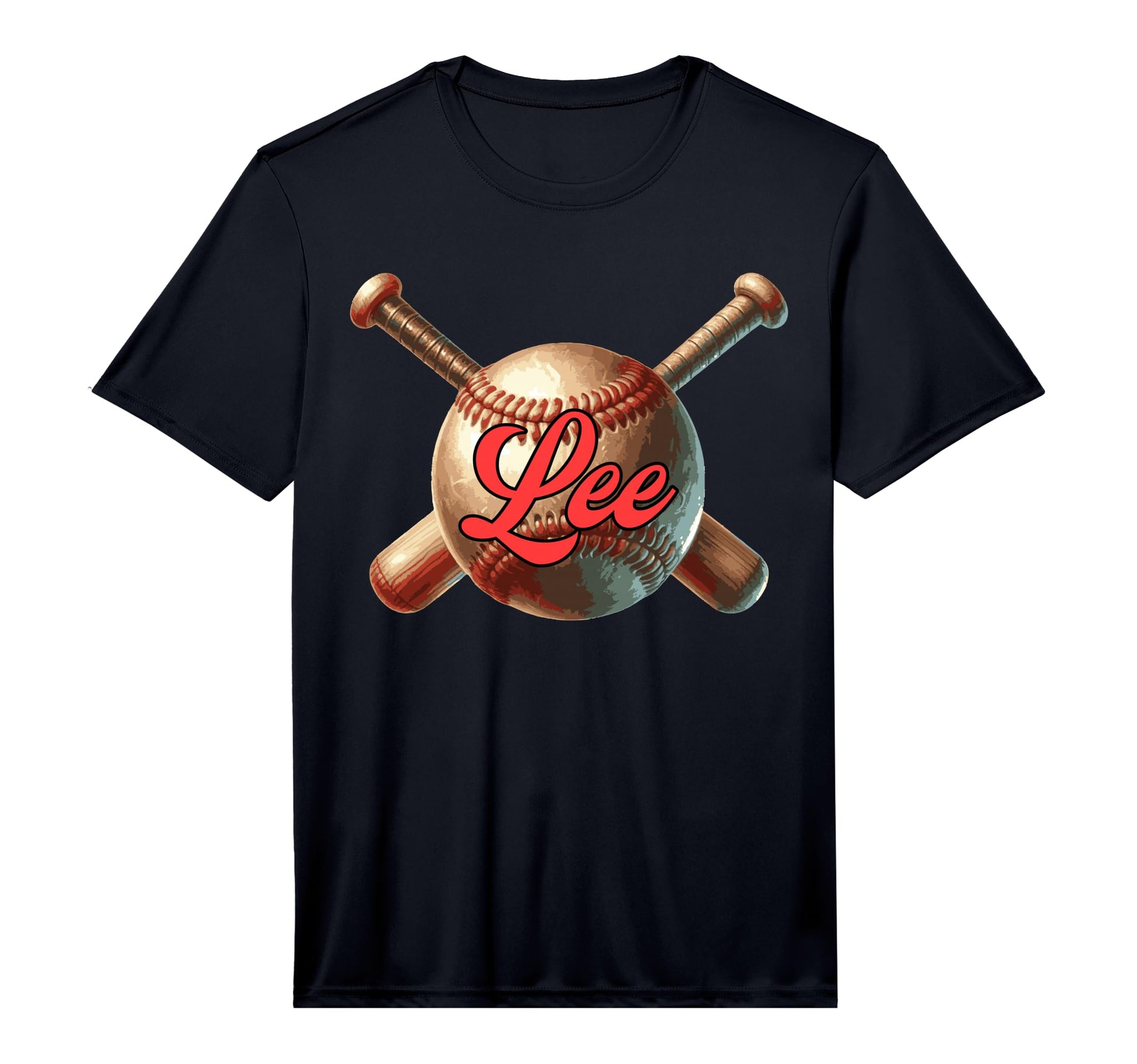 Lee Baseball Custom Name Performance T-Shirt - Graphic Print Men Women - T-Shirt, Sweatshirt, Hoodie