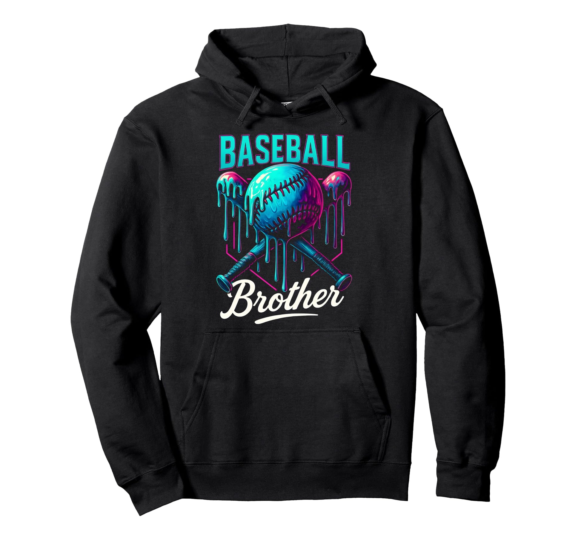 Baseball Drip Brother Ice Cream Drip Hoodie - Custom Art Print for Adults - T-Shirt, Sweatshirt, Hoodie