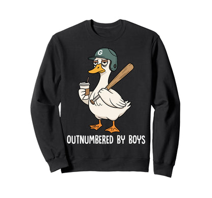 Funny Goose Baseball Mom Coffee Sweatshirt - Unique Graphic Men Women - T-Shirt, Sweatshirt, Hoodie