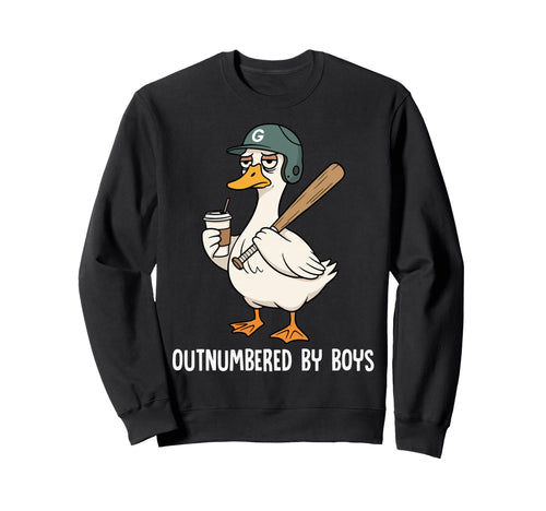 Funny Goose Baseball Mom Coffee Sweatshirt - Unique Graphic Men Women - T-Shirt, Sweatshirt, Hoodie