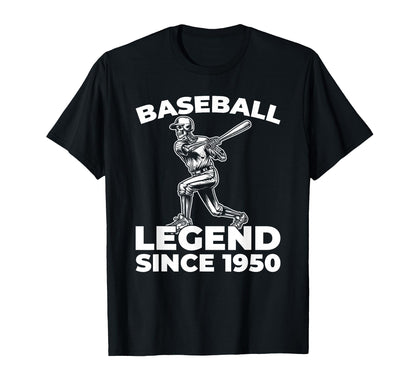 Born 1950 Baseball Player Team Sport T-Shirt - Custom Art Print Unisex - T-Shirt, Sweatshirt, Hoodie