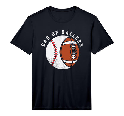 Mens Dad Ballers Football Player T-Shirt - Aesthetic Graphic for Adults - T-Shirt, Sweatshirt, Hoodie