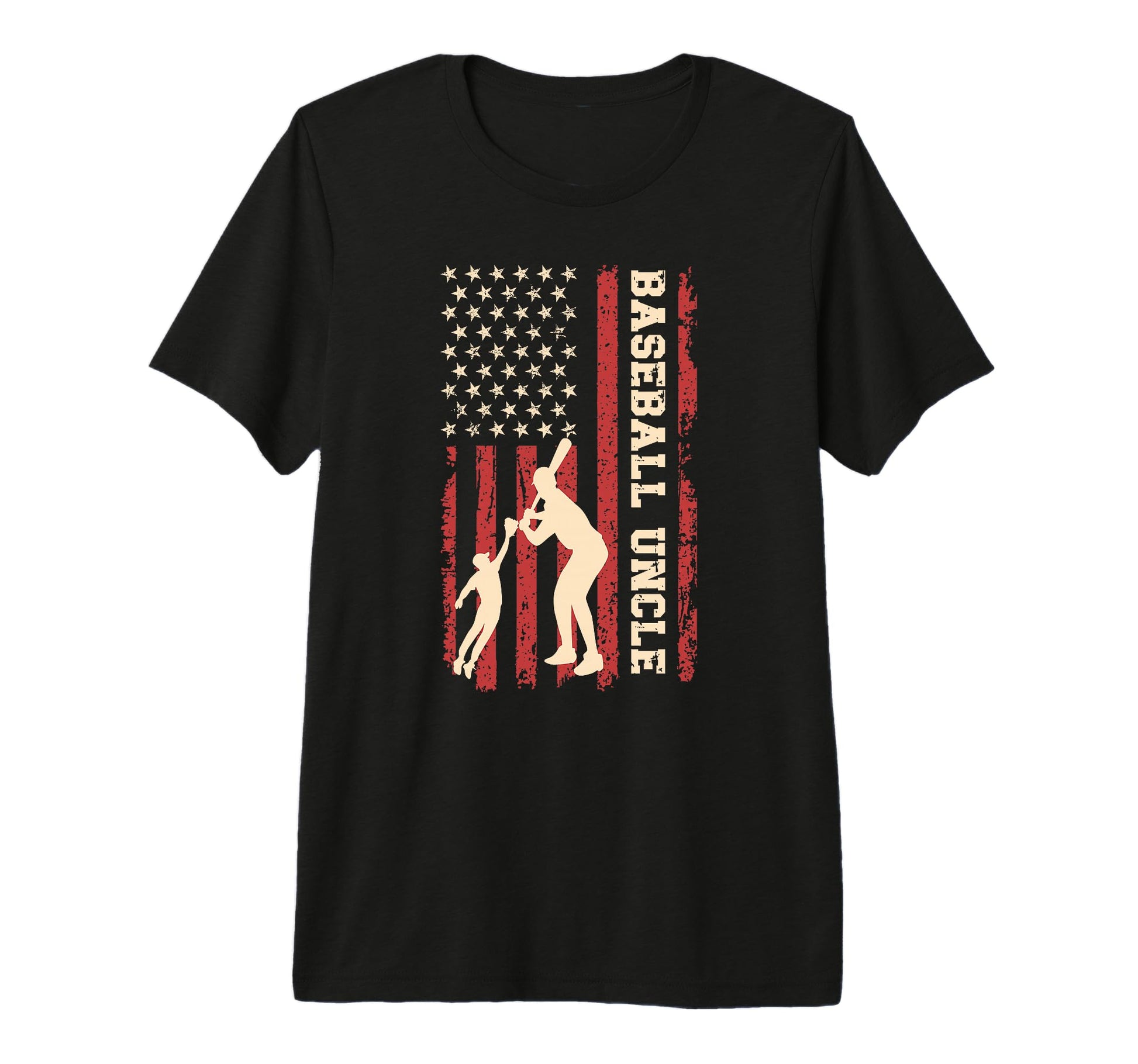 Mens Proud Baseball Uncle Us Flag T-Shirt - Novelty Apparel Men Women - T-Shirt, Sweatshirt, Hoodie