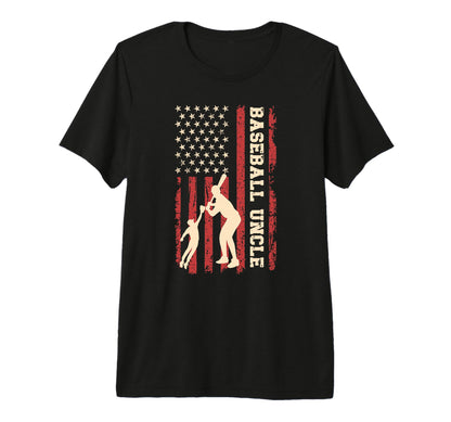 Mens Proud Baseball Uncle Us Flag T-Shirt - Novelty Apparel Men Women - T-Shirt, Sweatshirt, Hoodie