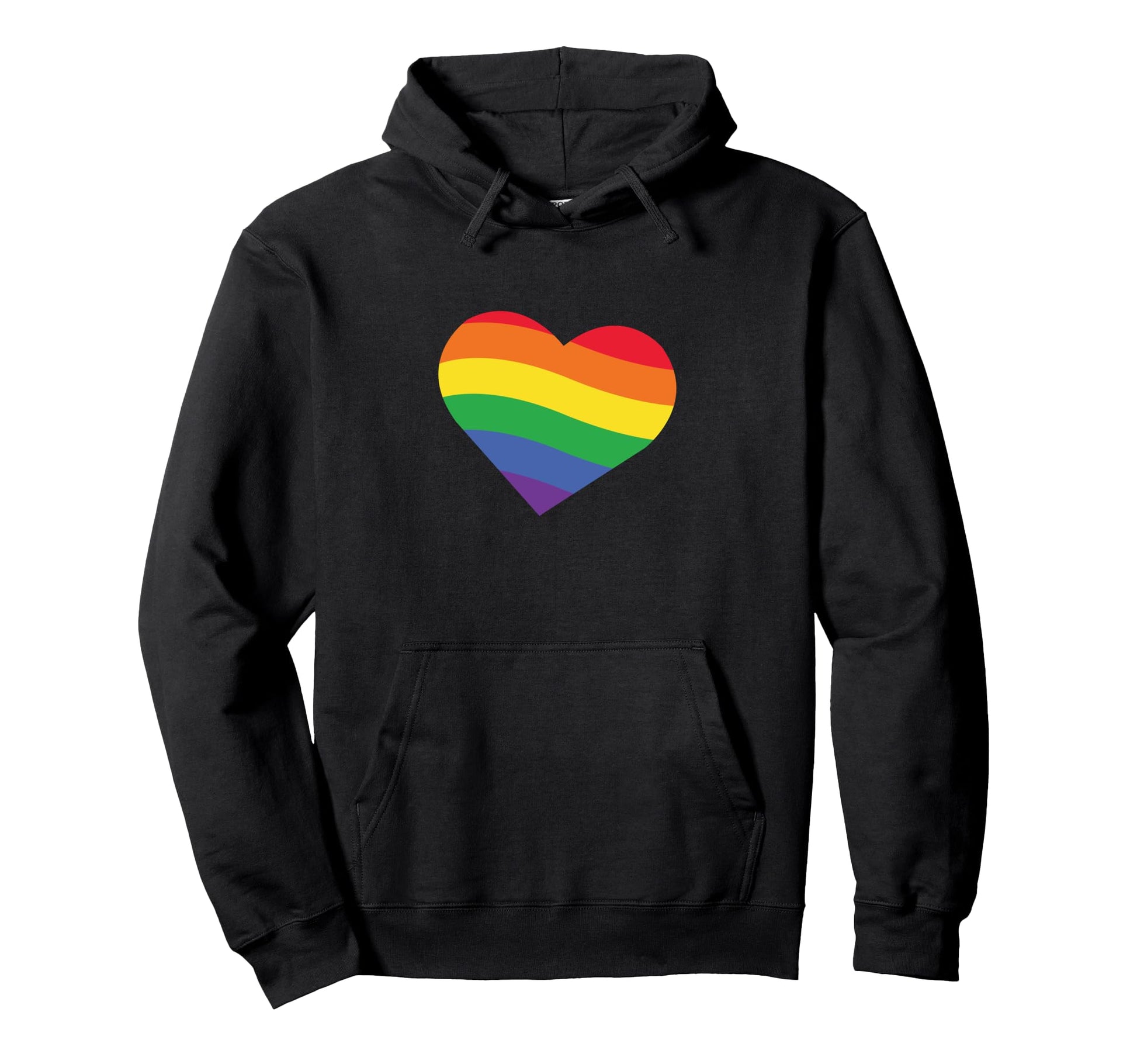 Heart Rainbow Valentine Love Pride Gay Hoodie - Custom Art Print Unisex - T-Shirt, Sweatshirt, Hoodie