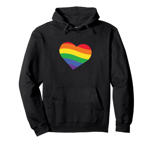 Heart Rainbow Valentine Love Pride Gay Hoodie - Custom Art Print Unisex - T-Shirt, Sweatshirt, Hoodie