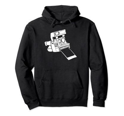 Instant Camera Eighties Photography Hoodie - Graphic Print for Adults - T-Shirt, Sweatshirt, Hoodie