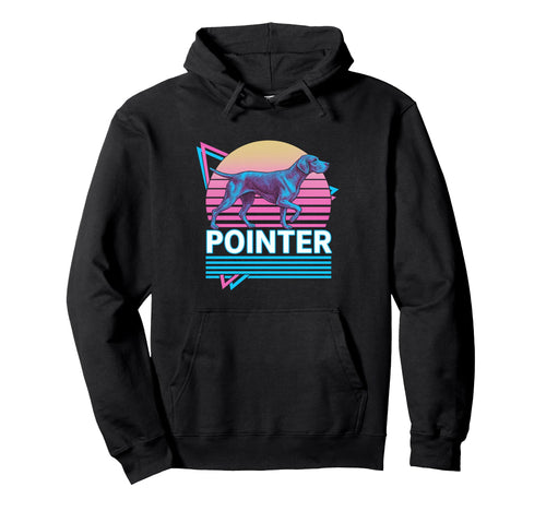 German Shorthaired Pointer Synthwave Hoodie - Custom Art Print Men Women - T-Shirt, Sweatshirt, Hoodie