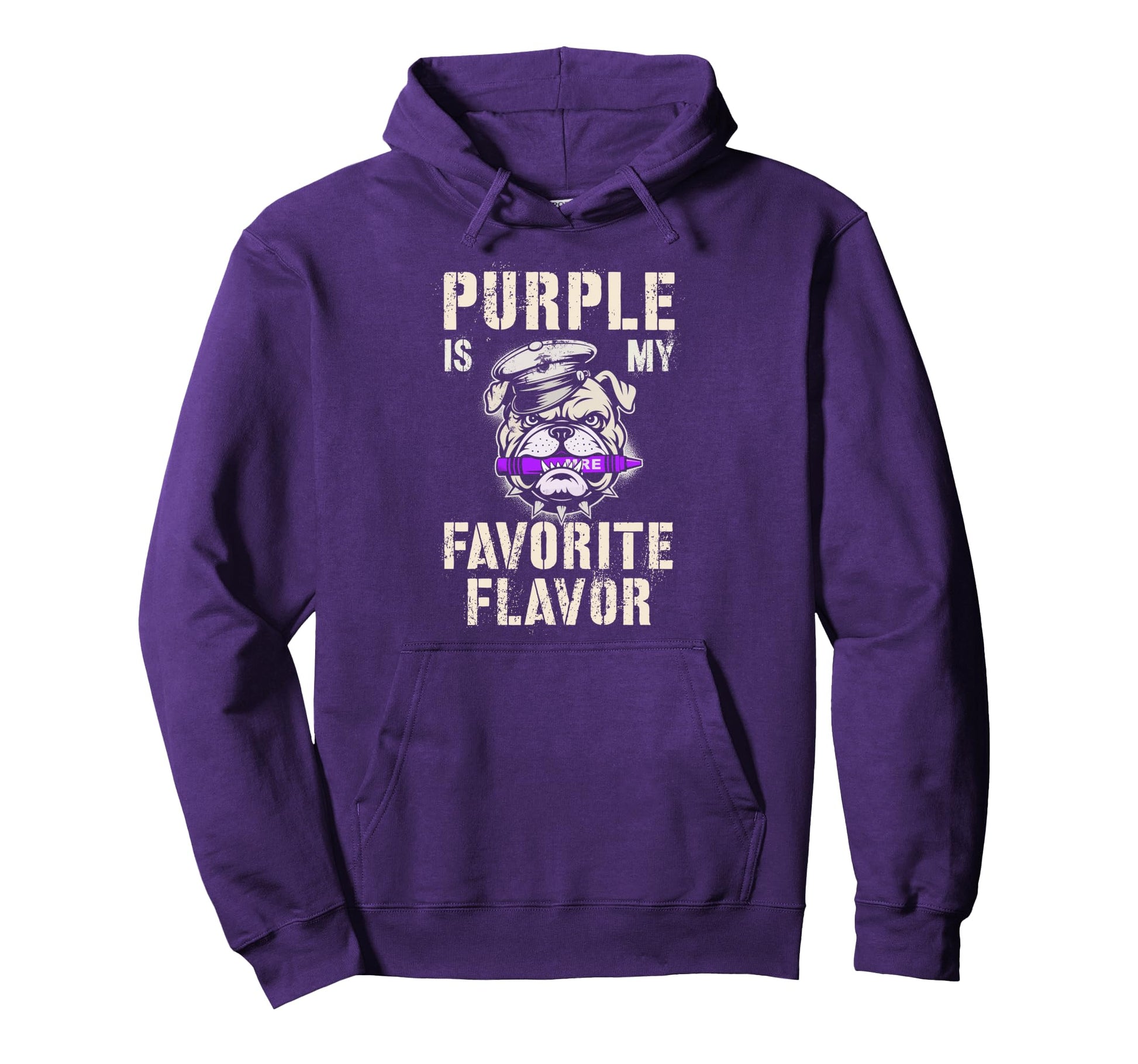 Funny Purple Is My Favorite Flavor Hoodie - Graphic Print for Adults - T-Shirt, Sweatshirt, Hoodie