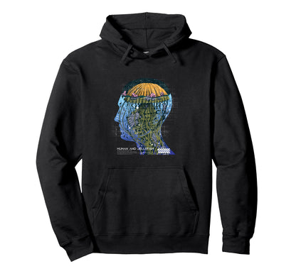 Jellyfish Human Aesthetic Edgy Streetwear Hoodie - Custom Art Print Unisex - T-Shirt, Sweatshirt, Hoodie