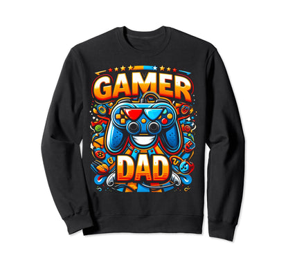 Gamer Dad Game Controller Gaming Sweatshirt - Novelty Apparel Men Women - T-Shirt, Sweatshirt, Hoodie