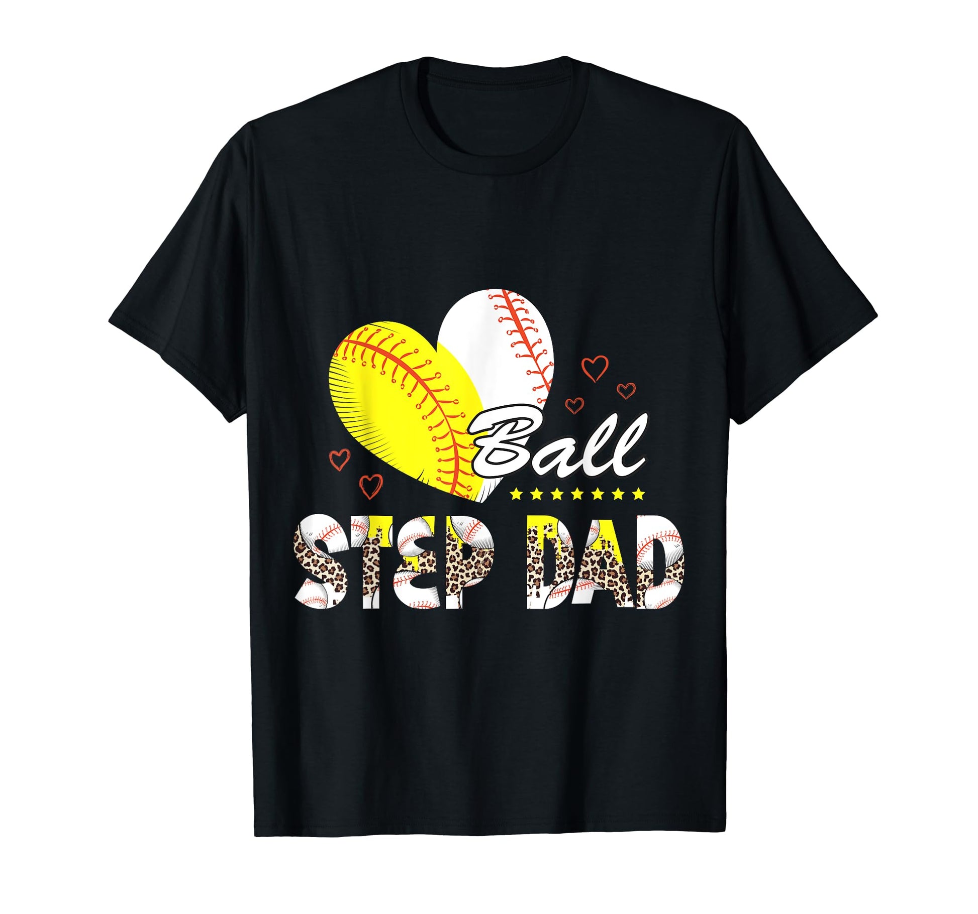 Step Dad Both Baseball Softball T-Shirt - Aesthetic Graphic for Adults - T-Shirt, Sweatshirt, Hoodie