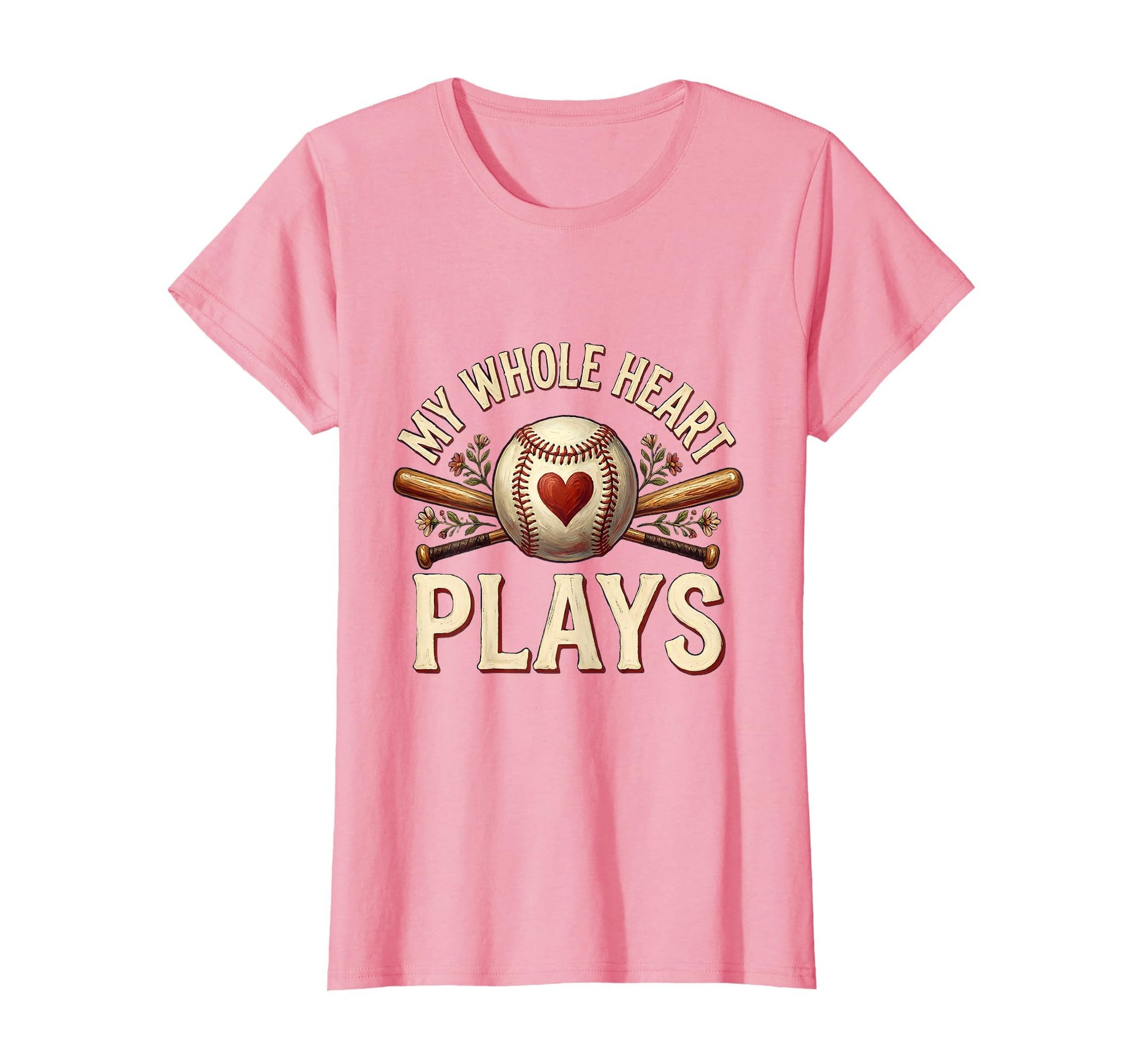 My Whole Heart Plays Baseball Mom T-Shirt - Streetwear Style Men Women - T-Shirt, Sweatshirt, Hoodie
