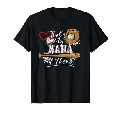 Baseball Nana Thats My Grandson Out T-Shirt - Aesthetic Graphic Unisex - T-Shirt, Sweatshirt, Hoodie
