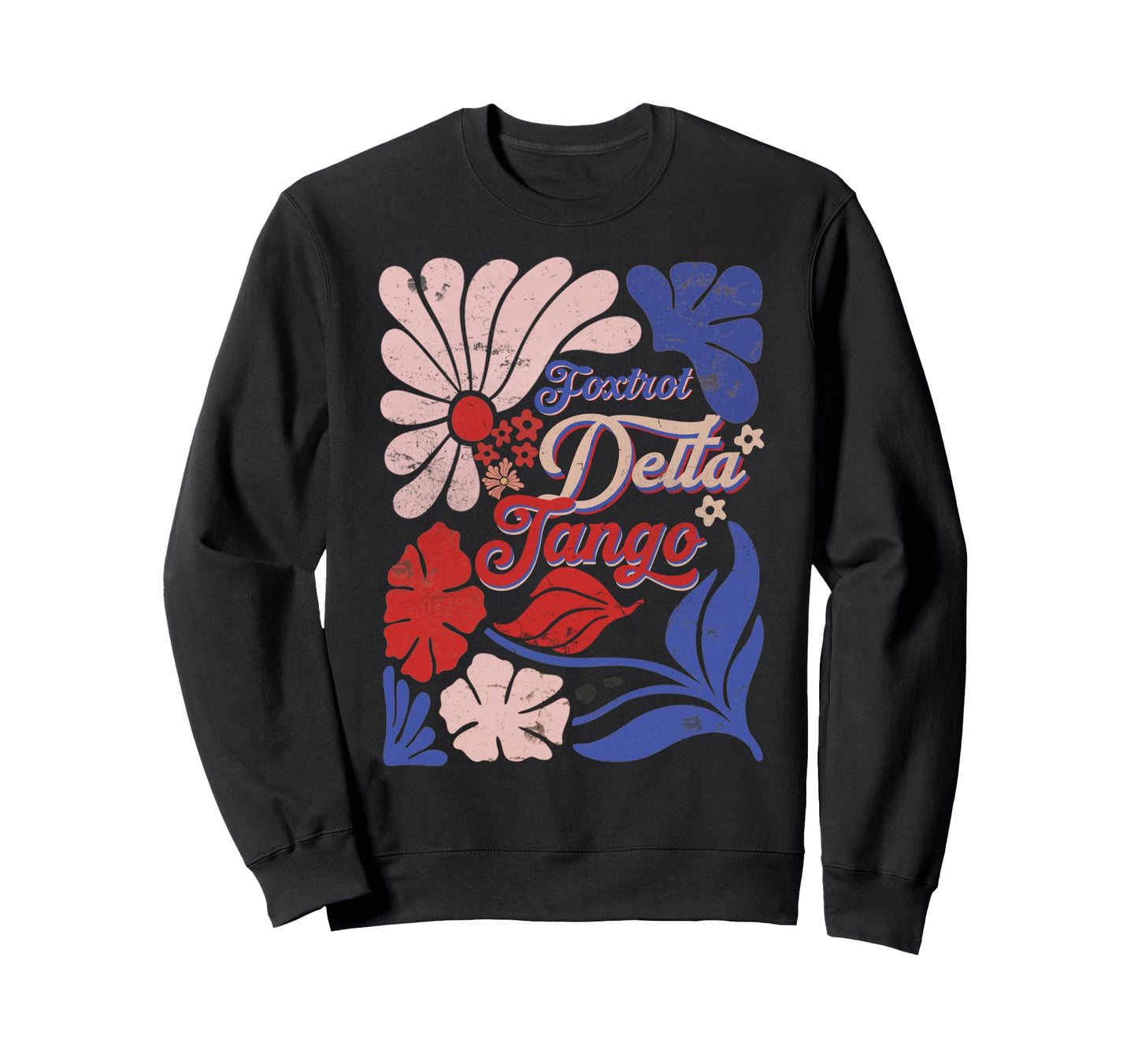 Boho 4Th July Foxtrot Delta Tango Sweatshirt - Minimalist Print Unisex - T-Shirt, Sweatshirt, Hoodie