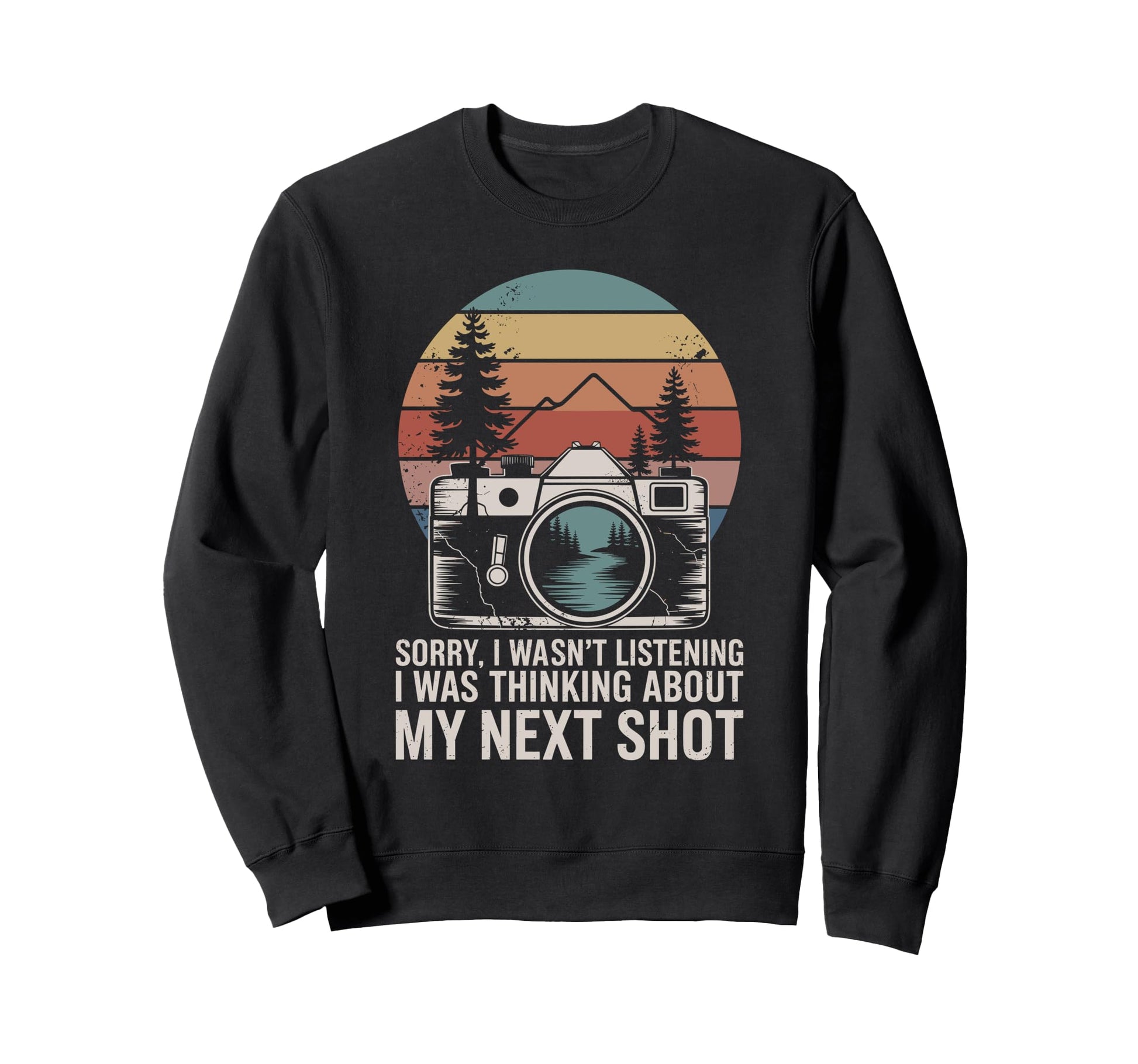 Photography Camera Photographer Art Sweatshirt - Minimalist Print Men Women - T-Shirt, Sweatshirt, Hoodie