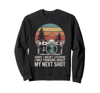 Photography Camera Photographer Art Sweatshirt - Minimalist Print Men Women - T-Shirt, Sweatshirt, Hoodie