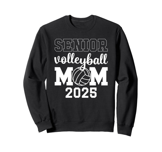 Volleyball Mom Game Day Senior Sweatshirt - Casual Everyday Wear Men Women - T-Shirt, Sweatshirt, Hoodie