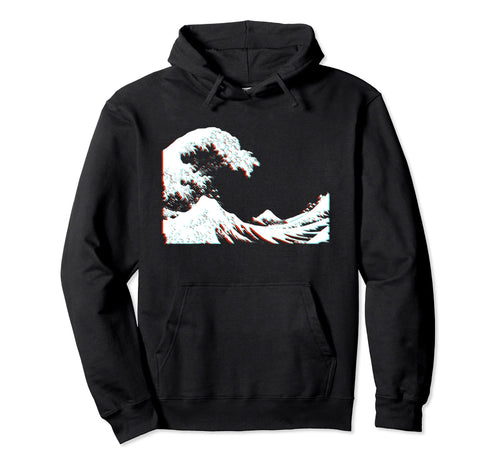 Great Wave Off Kanagawa Art Aesthetic Hoodie - Trendy Graphic for Adults - T-Shirt, Sweatshirt, Hoodie
