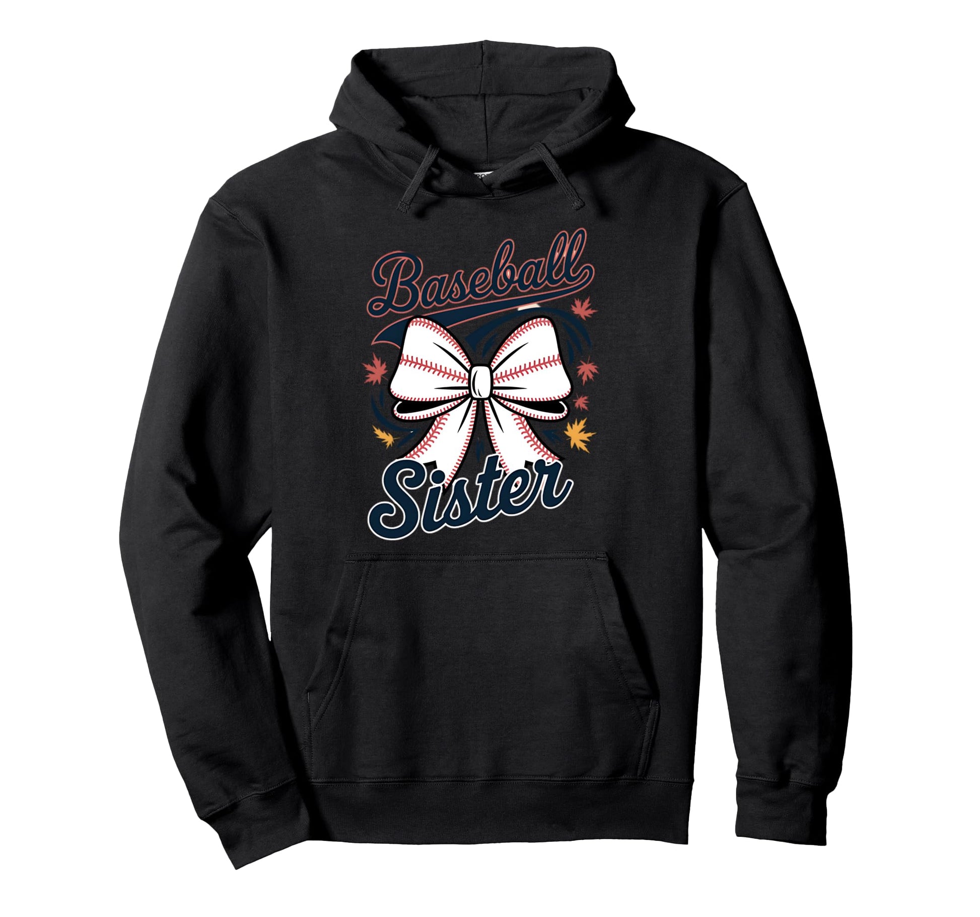 Baseball Sister Coquette Bow Hoodie - Streetwear Style for Adults - T-Shirt, Sweatshirt, Hoodie