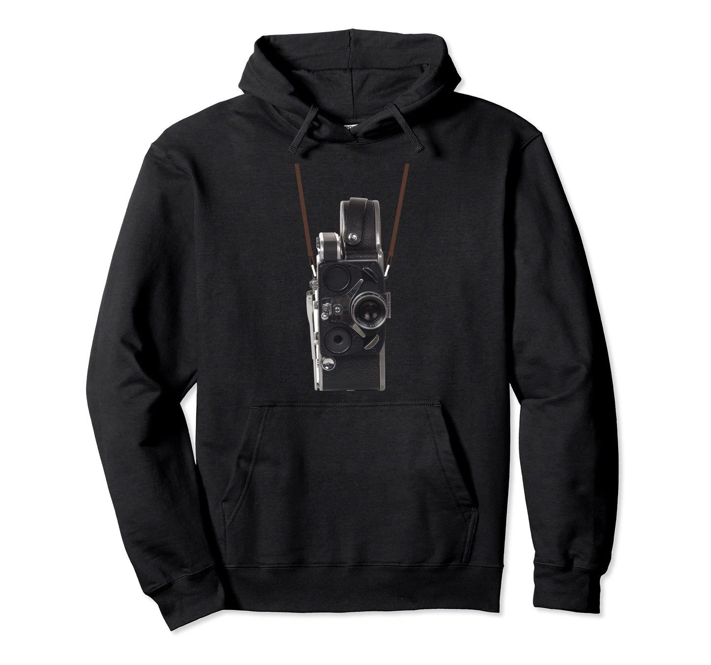 Video Film Camera Neck Strap Funny Hoodie - Graphic Print Unisex - T-Shirt, Sweatshirt, Hoodie